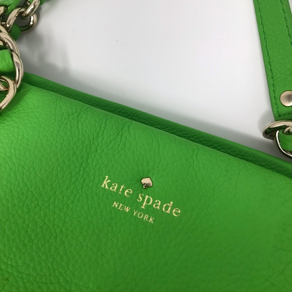 Kate Spade Shamrock Green Cobble Hill Andee Bag - Picture 6 of 9
